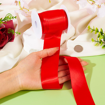 10 Yards Double-Face Polyester Satin Ribbons SRIB-TA0001-16D-1