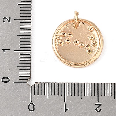 Brass with Clear Cubic Zirconia Pendants LS-KK-N256-24L-G-1