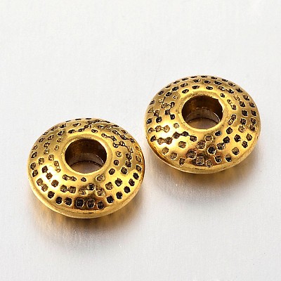 Tibetan Style Alloy Spacer Beads X-TIBEB-R011-AG-LF-1