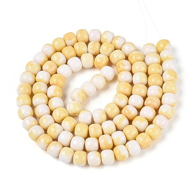 Ombre Effect Dyed Glass Beads Strands GLAA-N067-01A-08-1