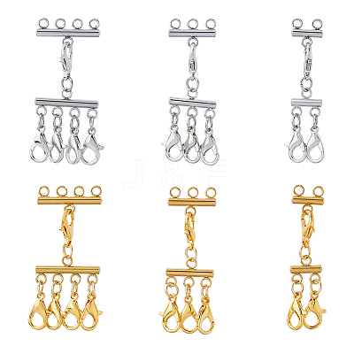 Multi-Strand 304 Stainless Steel Lobster Claw Clasps FIND-HS00001-1