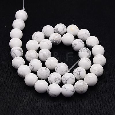 Natural Howlite Beads Strands TURQ-G090-10mm-1