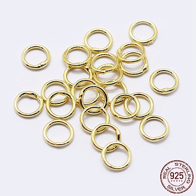 925 Sterling Silver Soldered Closed Jump Rings STER-F036-03G-1x7-1
