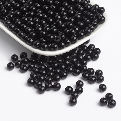 Opaque Acrylic Beads PL682-4-1