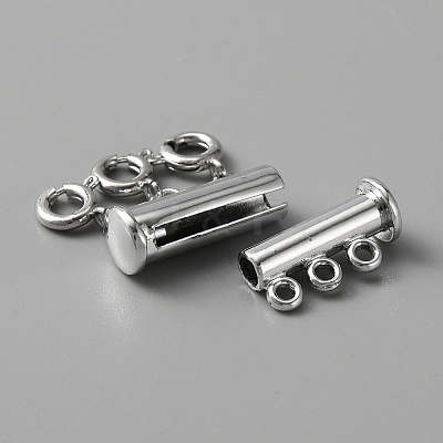 3-Strand 6-Hole Alloy Magnetic Slide Lock Clasps FIND-TAC0014-69A-P-1