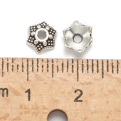 Tibetan Style Bead Caps AA188-AS-NR-1