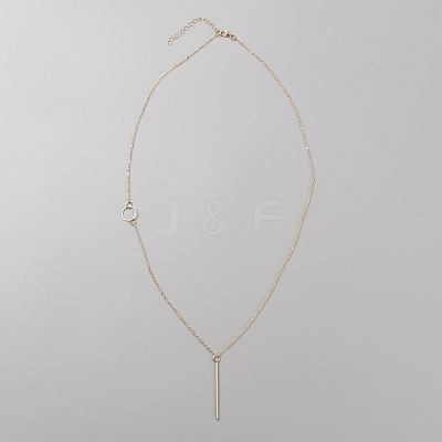 Alloy Pendant Necklace with Cable Chains for Women NJEW-WH0022-02E-KCG-1