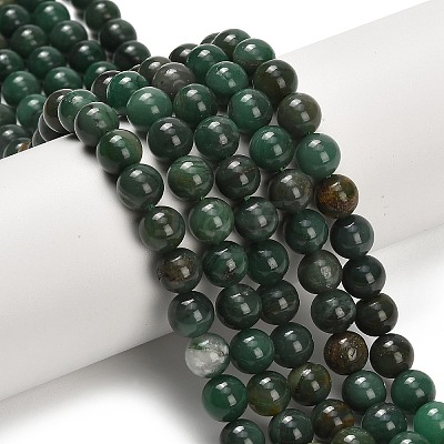 Natural African Jade Beads Strands G-F820-K02-8mm-1