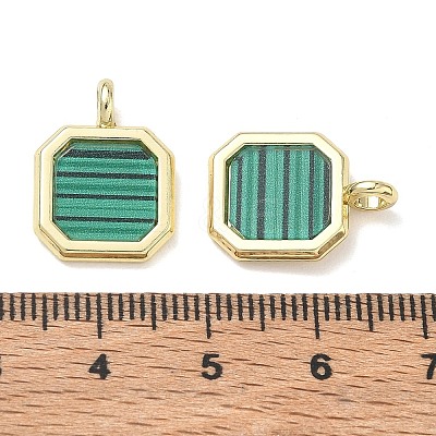 Alloy Acrylic Pendants AL-CBA4262-03G-01-1