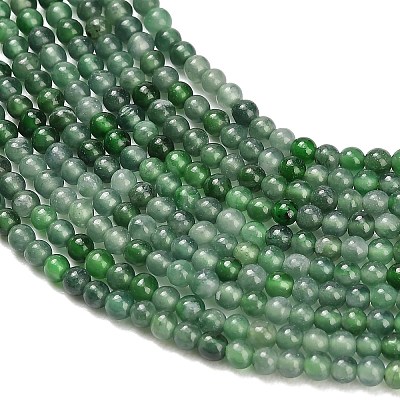 Natural Myanmar Jade/Burmese Jade Beads Strands G-A322-A02-2mm-1