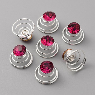 Fashion Iron Spirl Coils Hair Clip OHAR-WH0021-15I-1