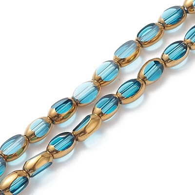 Electroplate Glass Beads Strands EGLA-K015-12A-1