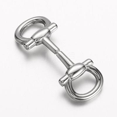 Tarnish Resistant 304 Stainless Steel Clasps STAS-E133-017P-1
