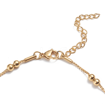 304 Stainless Steel Box Chain Anklets X-AJEW-G024-12G-1