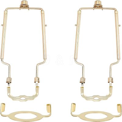 Iron Lamp Shade Harp Holder AJEW-OC0002-67G-1