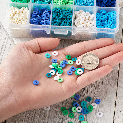 Handmade Polymer Clay Beads CLAY-TA0001-09-1