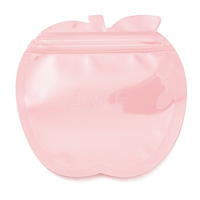 Apple Shaped Plastic Packaging Yin-yang Resealable Bags OPP-D003-01C-1