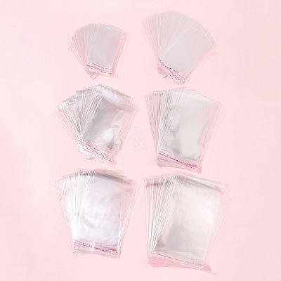 300Pcs 6 Styles OPP Cellophane Top Self-adhesive Bags OPC-FS0001-04-1