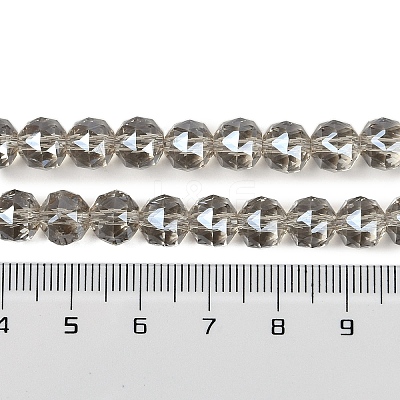 Transparent Electroplate Glass Beads Strands EGLA-N002-34C-C14-1