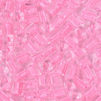 Transparent Inside Colours Glass Seed Beads SEED-T007-11H-1