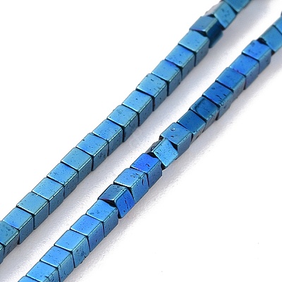 Electroplated Non-magnetic Synthetic Hematite Beads Strands G-G862-03B-1