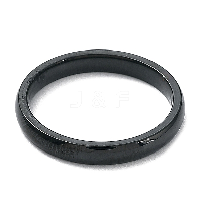 Ion Plating(IP) 304 Stainless Steel Flat Plain Band Rings STAS-I160-D-15mm-B-1