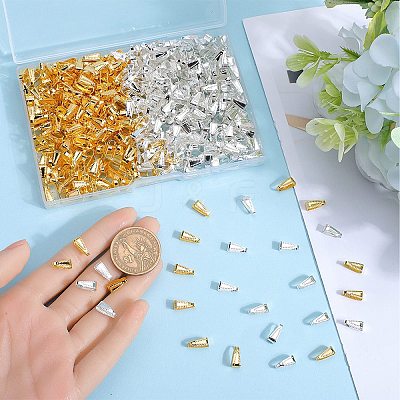 600Pcs 2 Colors Brass Snap on Bails KK-SP0002-22-1