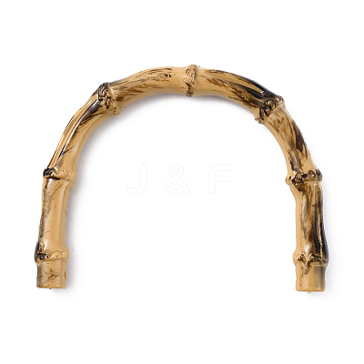 Plastic Imitation Bamboo U-Shaped Bag Handles FIND-WH0010-28B-1