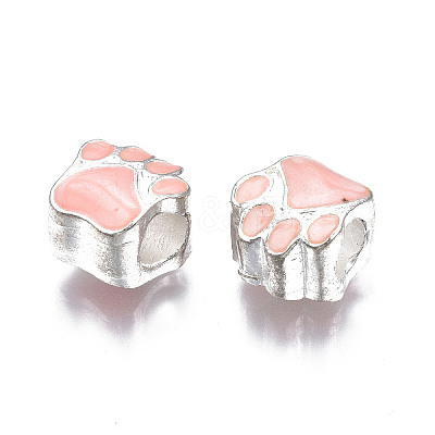 Alloy Enamel European Beads LS-ENAM-N052-24K-1