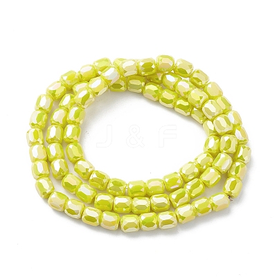 Electroplate Glass Beads Strands EGLA-K015-08-1