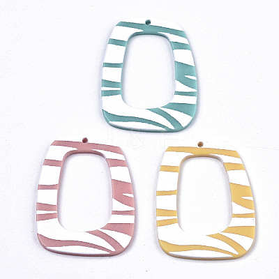 Opaque Printed Acrylic Pendants MACR-N011-005-E-1