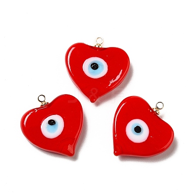 Handmade Lampwork Pendants LAMP-E030-01G-M-1