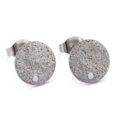 Non-Tarnish 304 Stainless Steel Stud Earring Findings STAS-Z021-B-01P-1