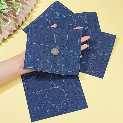 5 Sheets Denim Self-adhesive Patches PATC-TA0001-61D-1