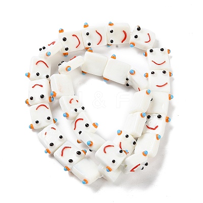 Handmade Lampwork Beads Strands LAMP-Q036-07B-1