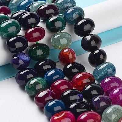 Natural Agate Beads Strands G-G021-03A-14-1