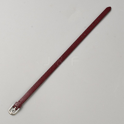 Flat PU Imitation Leather Cord Bracelets for Women Men BJEW-WH20008-03B-1