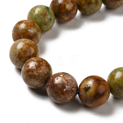 Natural Yellow Chrysocolla Beads Strands G-H298-A07-05-1