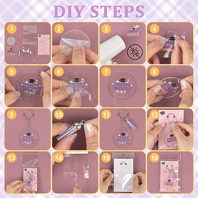 DIY Keychain Kits DIY-PH0030-73-1
