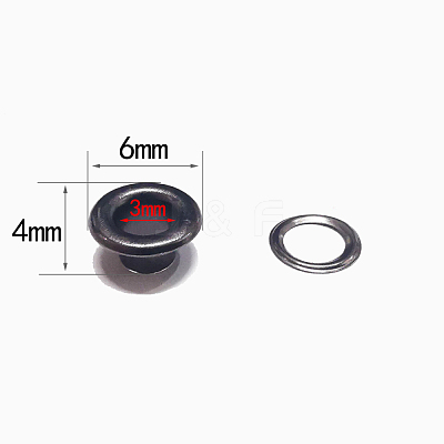 Iron Grommet Eyelet Findings PURS-PW0001-174B-B-1