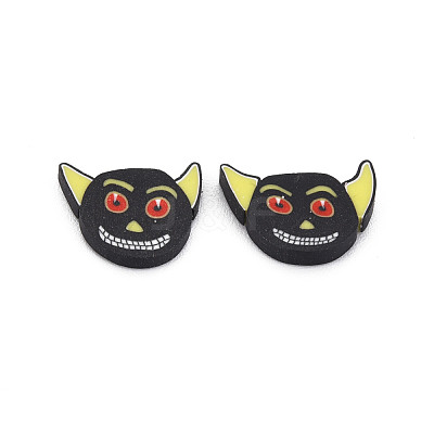 Halloween Handmade Polymer Clay Cabochons CLAY-N006-109-1