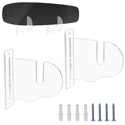 Acrylic Wall Hanging Display Shelf AJEW-WH0270-106-1