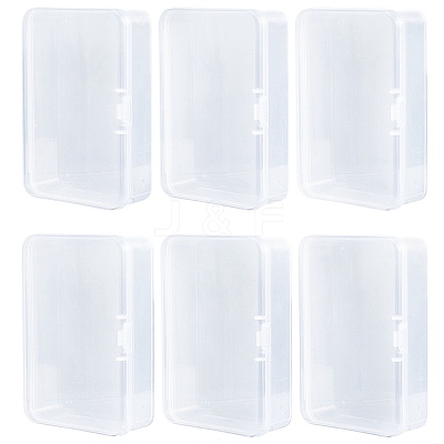 Plastic Card Storage Boxes with Hinged Lids CON-WH20010-05A-1