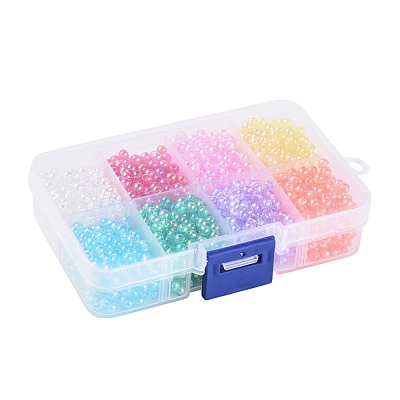8 Colors Eco-Friendly Transparent Acrylic Beads MACR-X0020-04-4mm-1