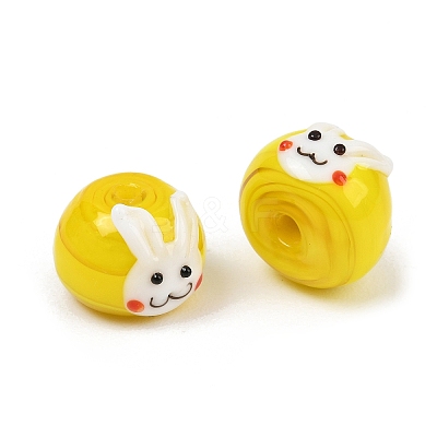 Handmade Bumpy Lampwork Beads LA-CBAFE51-01-1