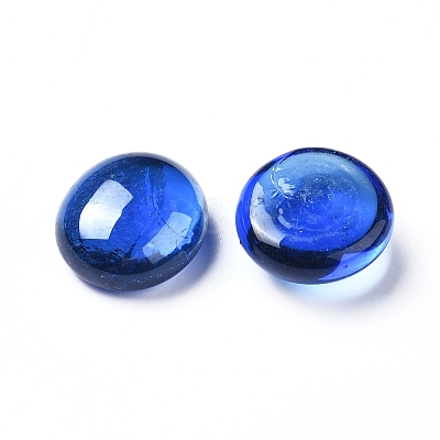 Transparent Flat Back Glass Cabochons LS-GLAA-WH0015-30F-1