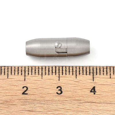 Non-Tarnish 304 Stainless Steel Locking Tube Magnetic Clasps STAS-F194-20P-1