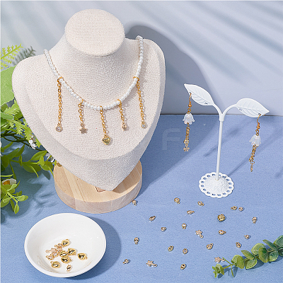 48Pcs 6 Styles Brass Charms KK-SC0007-29-1
