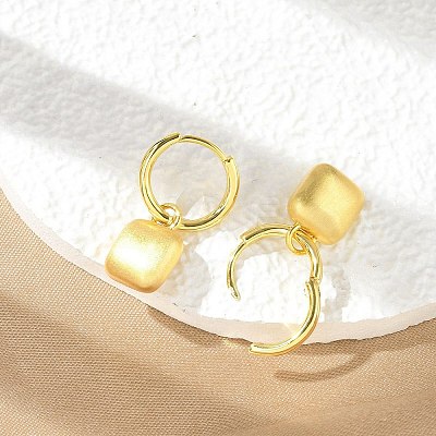 Brass Pendants Hoop Earrings EJEW-B120-08G-02-1