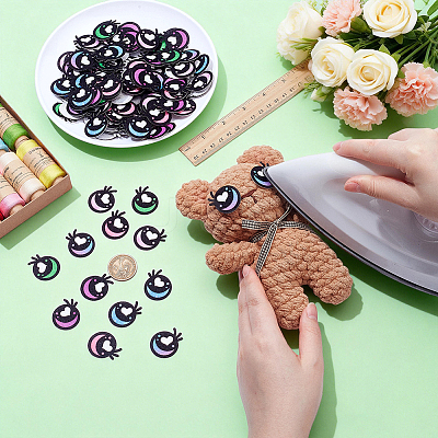 180 Pairs 6 Styles Felt Craft Doll Eye DIY-NB0016-21-1